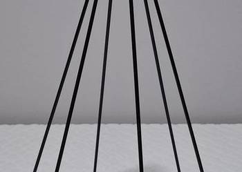 Druciana choinka, czarna, drut 4mm, 25,5x40cm (Dekoracja)