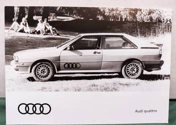 Pocztówka widokówka Audi quattro