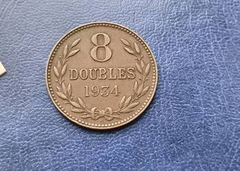 Stare monety 8 doubles 1934 Guernsey