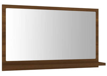 Lustro łazienkowe brązowy dąb 60x105x37 cm WM-815638