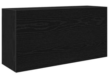 Wisząca szafka łazienkowa czarna 80x25x40 cm WM-860086