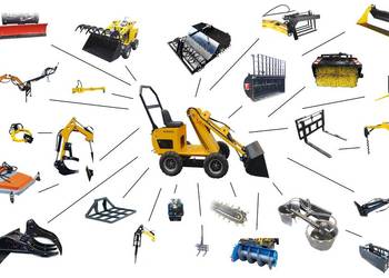 Nowa 2026 Mini Ładowarka kołowa z prostym ramieniem MS-L113FS JSB MINI