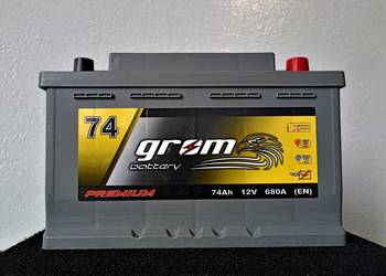 Akumulator GROM Premium 74Ah 680A EN DTR niski