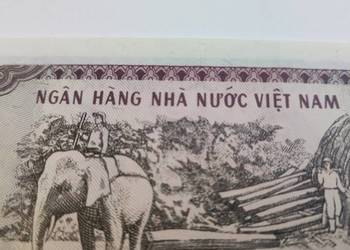 Banknot ze Słoniem na szczęście 1000 dong Wietnam 1988