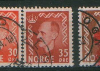 Zn. Norwegia Mi 361, 2, 8 kas 1950 Zn. Norwegia Mi 361, 2, 8 kas 1950