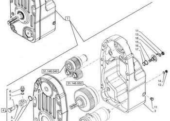New Holland T6070 Zespol wom przod 47489182