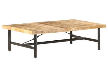 Stolik kawowy 142x90x42 cm lite drewno mango WM-320653