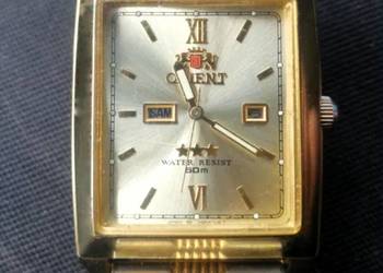 Piękny „ ORIENT – Automatic ” Złoty z datownikiem „Vintage” lata 80