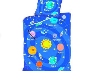 Pościel kosmos układ słoneczny – planety 100 % bawełny