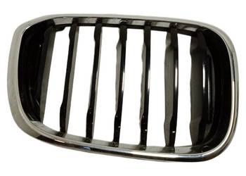 Atrapa wlotu powietrza nerka BMW 192976-10 czarna z chromowaną ramką