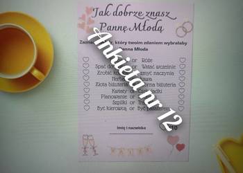 Ankieta na wieczór panieński pdf