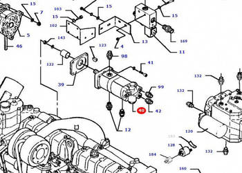 Massey Fergusson MF 30 - bypass zawór hydrauliczny D45110053