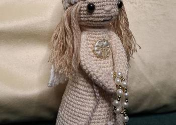 Aniołek komunia szydełko