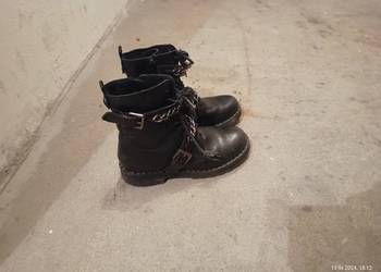 Buty zimowe kozaki botki dla dziewczynki Lasocki - łańcuchy