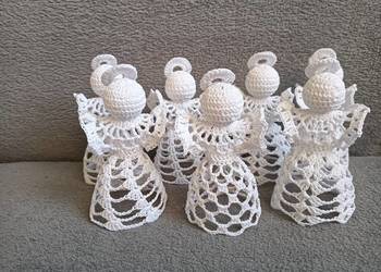 Aniołki szydelkowe ozdoby świąteczne Aniołki szydelkowe ozdoby świąteczne