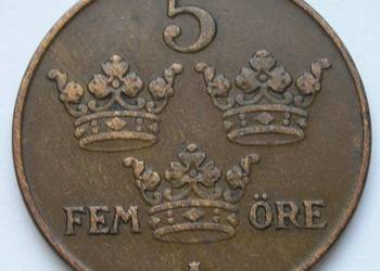 SZWECJA 5 ORE 1930