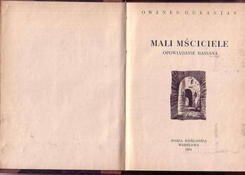 (9233) MALI MŚCICIELE (OPOWIADANIA HASSANA) – OWANES GUKASJA