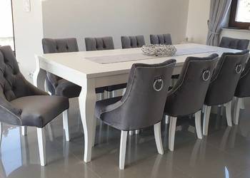 Krzesło z kołatką chesterfield hampton glamour tapicerowane
