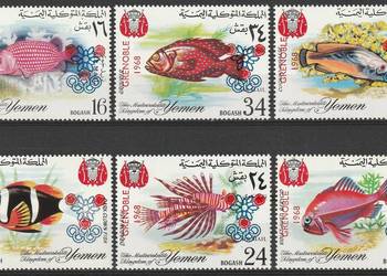 JEMEN - RYBY - GRENOBLE - 1968 - CZYSTE *