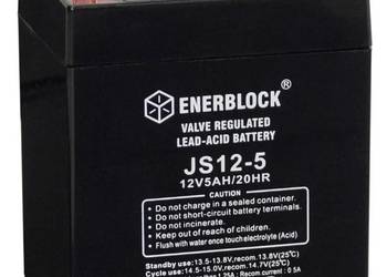 Akumulator ENERBLOCK AGM JS12-5 12V 5Ah