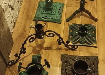 Stare solidne, stabilne stojaki pod choinkę 8szt.