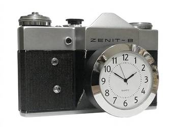 Zegar na półkę biurko jak aparat fotograficzny retro vintage ZENIT B loft