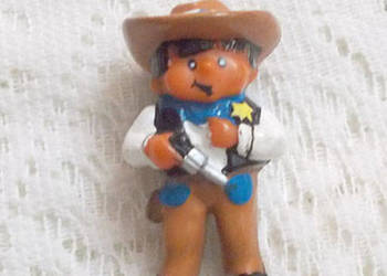 mini kowboj figurka, malutka figurka kowboja,szeryf figurka vintage zabawka