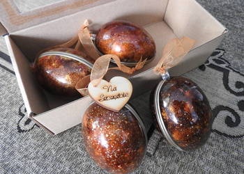 Jajka "szlachetne", handmade, ozdoba wisząca, prezent