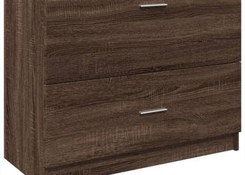 Szafka pod umywalkę brązowy dąb 78x37x59 cm WM-848121
