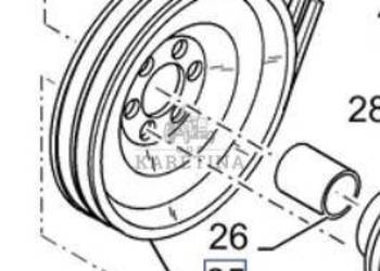 New Holland CR9080 Koło Pasowe Napędu Wytrząsacza CZĘŚCI 84074212