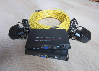 VGA extender (przedłużacz) po światłowodzie