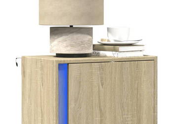 Wisząca szafka nocna z podświetleniem LED dąb sonoma WM-852093