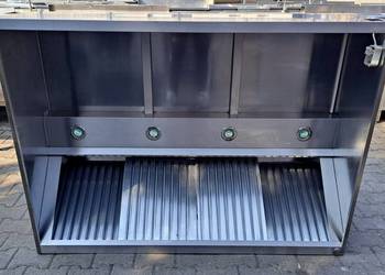 OKAP GASTRONOMICZNY Z FILTRAMI - 154/110/45 CM - M.1467.N.