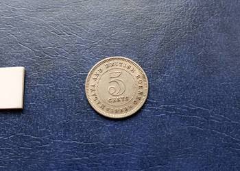 Stare monety 5 cent 1953 Malaje i Borneo
