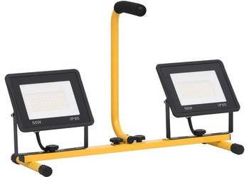 Reflektor LED z uchwytem 2x50 W ciepłe białe światło WM-149646