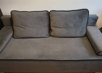 Kanapa szara rozkładana 200x90/144