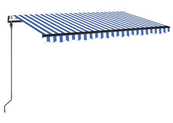 Automatycznie zwijana markiza LED i czujnik wiatru 450x300 cm WM-3069131