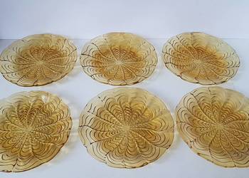 Talerzyki Fala, Ząbkowice, kolorowe szkło PRL