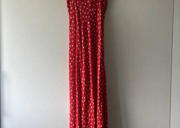 Letnia sukienka w kwiaty XS sukienka midi
