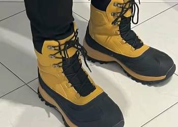 Botki wiązane 2 kolory ocieplane rozmiary 39-48