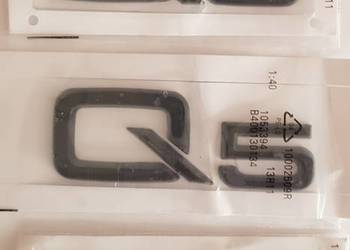 NOWE logo klejane Q3 Q5 Q7 emblemat znaczek czarny