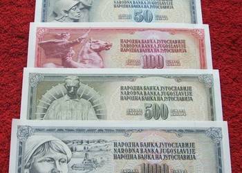 JUGOSŁAWIA Kolekcjonerskie Banknoty Zestaw - 5 sztuk UNC