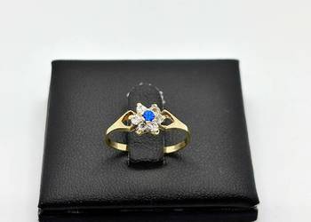 Złoty pierścionek pr 585 1,19g (Rozmiar 11) Ocechowany