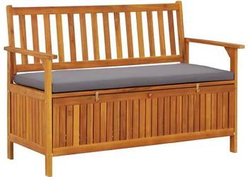 vidaXL Ławka ogrodowa ze schowkiem, 120 cm(SKU:310276)