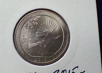 Stare monety 1/4 dolar 2015 P Kisatchie USA