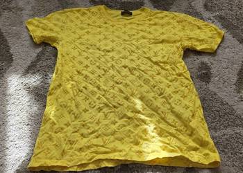 Louis Vuitton Żółty T-Shirt Monogram 100% Bawełna Made in Italy