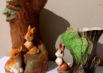 Piękne porcelanowe wazony/figurki sygnowane  - angielskie.