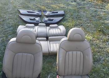 Peugeot 407 wnętrze komplet bananowe skóry