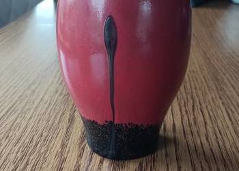 Wazon duży czarne szkło Ebony