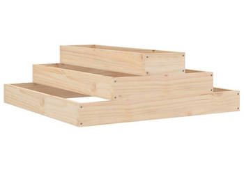 Donica 80x80x27 cm lite drewno sosnowe WM-823892